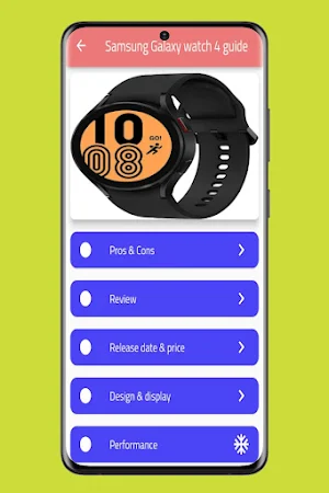 Samsung Galaxy watch 4  Guide Screenshot 0