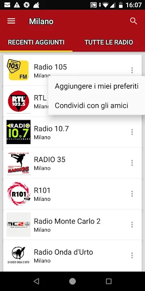 Milan Radio Stations Screenshot 1