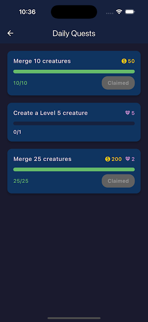 Cute Creatures: Merge&Collect Screenshot 3