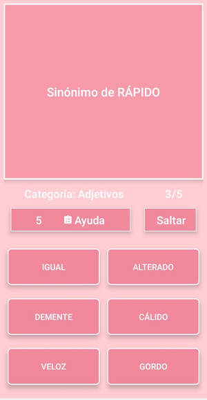 Vocabulario Quiz - Preguntas Screenshot 2