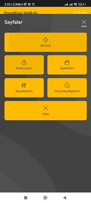 YogaKiooQR Üye Uygulaması Screenshot 3