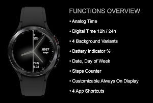 EY13 Grey Glow Watchface Screenshot 2
