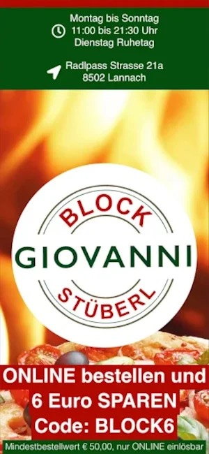 Pizzeria Giovanni Lannach Screenshot 1