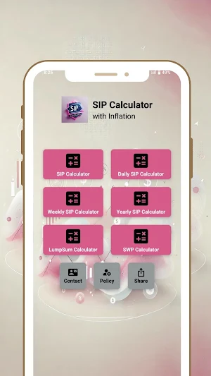 SIP Calculator with Inflation Screenshot 1