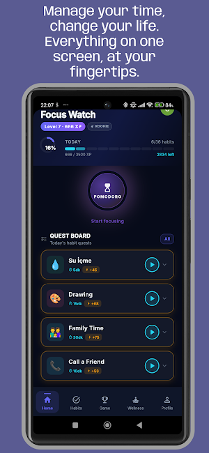Focus Watch: Gamify Habits Screenshot 0