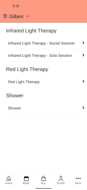 Beem Light Sauna Member App Screenshot 1