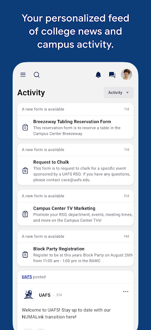 UAFS Numalink Screenshot 0