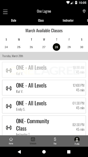 One Lagree Screenshot 2