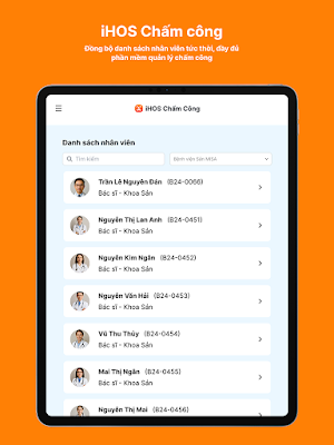 iHOS Chấm công Screenshot 2