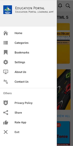 Education Portal Learning App Screenshot 2