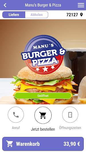 Manu's Burger & Pizza Screenshot 0