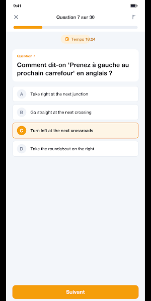VTC Taxi Examen QCM 2026 Screenshot 2