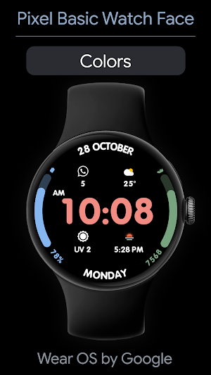 Pixel Basic Watch Face Screenshot 2