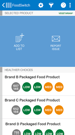 FoodSwitch screenshot 6