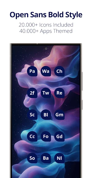 Letters Material You Icon Pack Screenshot 1