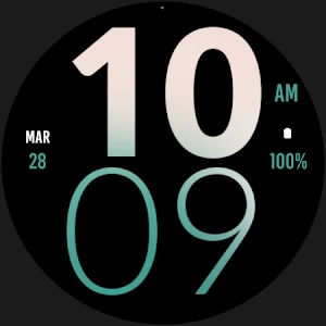 Snow Large Watch Face Screenshot 3