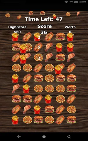 Pizza Burger Match 3 Game Screenshot 3