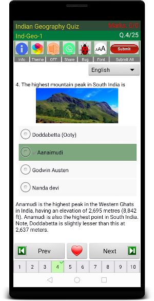 Indian Geography Screenshot 2