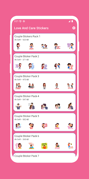 Love And Care Stickers Screenshot 0