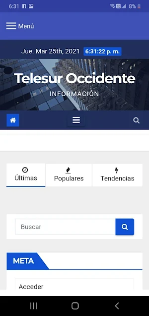 Tele Sur Occidente Screenshot 1