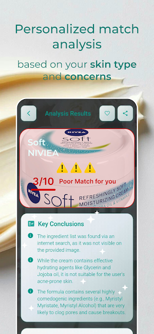 AI Skincare & Cosmetic Scanner Screenshot 2
