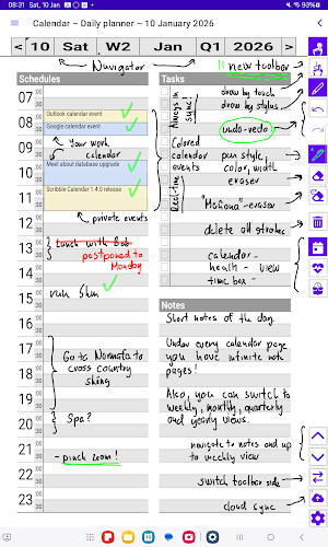Scribble Calendar & Planner Screenshot 1