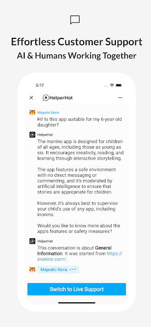 HelperHat – Live Chat Support Screenshot 0