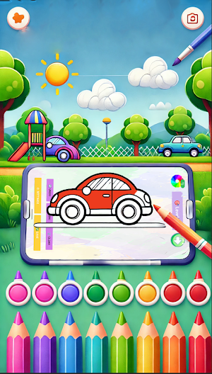 Magic Car Coloring Screenshot 2
