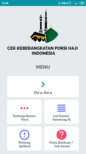 Cek Keberangkatan Porsi Haji Indonesia Screenshot 2