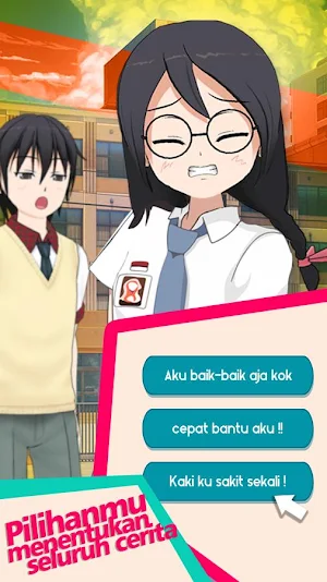 Kode Keras Cowok untuk Senja - Visual Novel Games Screenshot 3