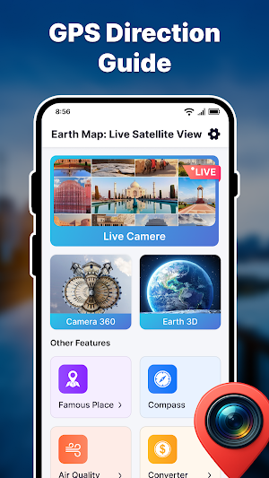 EarthVista: Live Satellite Map Screenshot 1