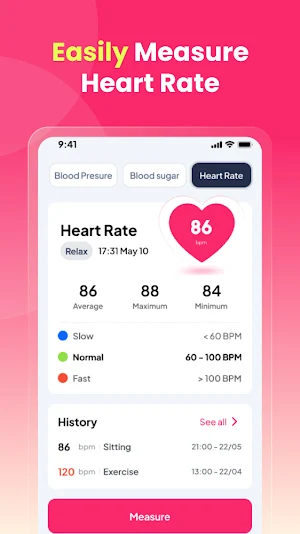 Blood Sugar & Pressure Monitor Screenshot 2