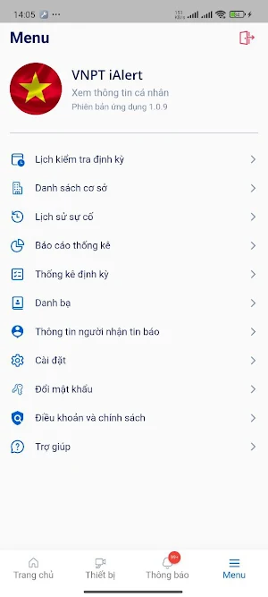 VNPT iAlert Screenshot 2
