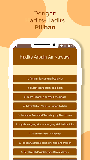 Hadits Arbain an Nawawi Screenshot 1