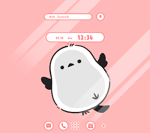 Trapped Long-Tailed Tit Theme Screenshot 0