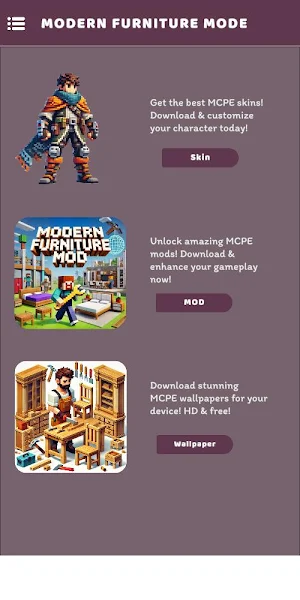 Modern Furniture For MCPE Screenshot 0