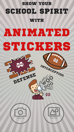 Mississippi St Bulldogs Animated Selfie Stickers Screenshot 0