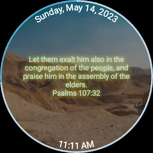 Give Thanks Bible Watch Face Screenshot 3