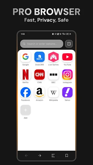 Pro Browser: Safe & Private Screenshot 0