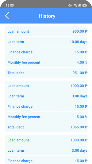 Payday Loan Calculator Screenshot 3
