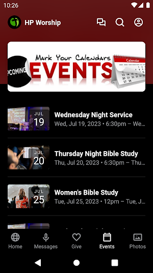 Higher Praise Worship Center Screenshot 2