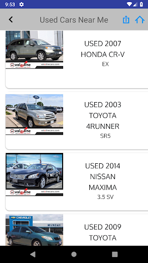 Cheap Cars For Sale - Val-U-Line Screenshot 2