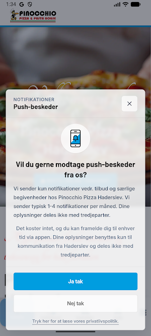 Pinocchio Pizza i Haderslev Screenshot 3