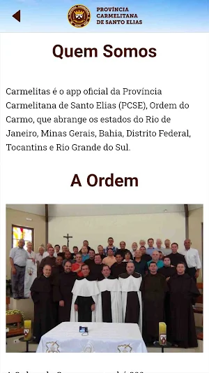 Província Carmelitana Santo Elias Screenshot 2