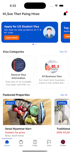 LibertyVisa Screenshot 0