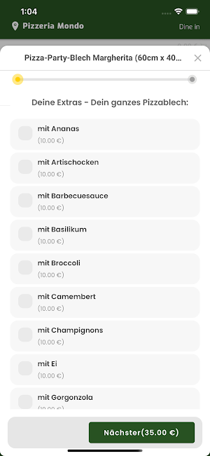Pizzeria Mondo Remscheid Screenshot 3