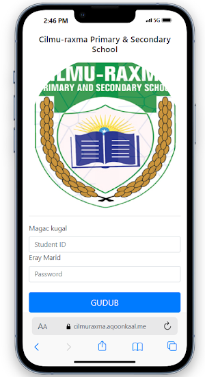 Cilmu-raxma School App Screenshot 0