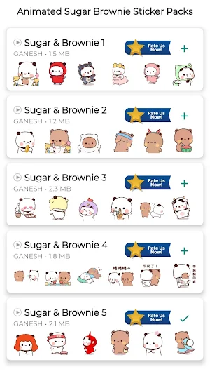 Animated Peach Goma Stickers Screenshot 0