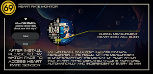 [69D] FUN SPACE watch face Screenshot 1