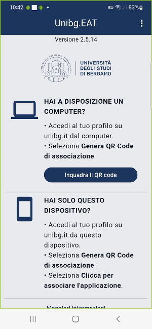 Unibg.EAT Screenshot 1